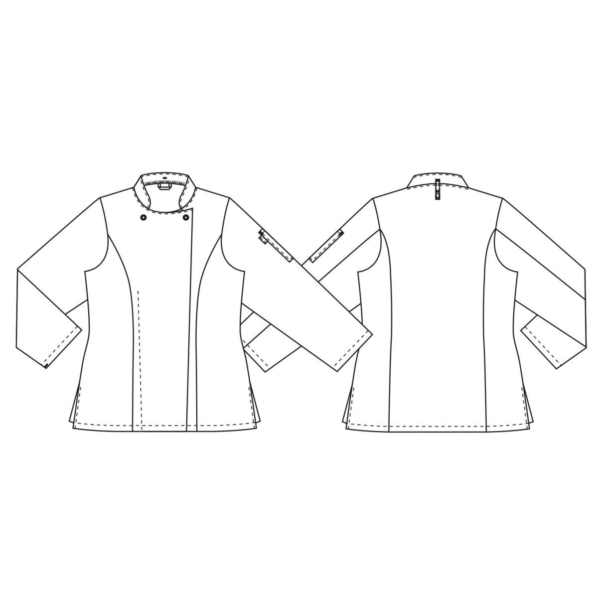 女式厨师夹克，品味