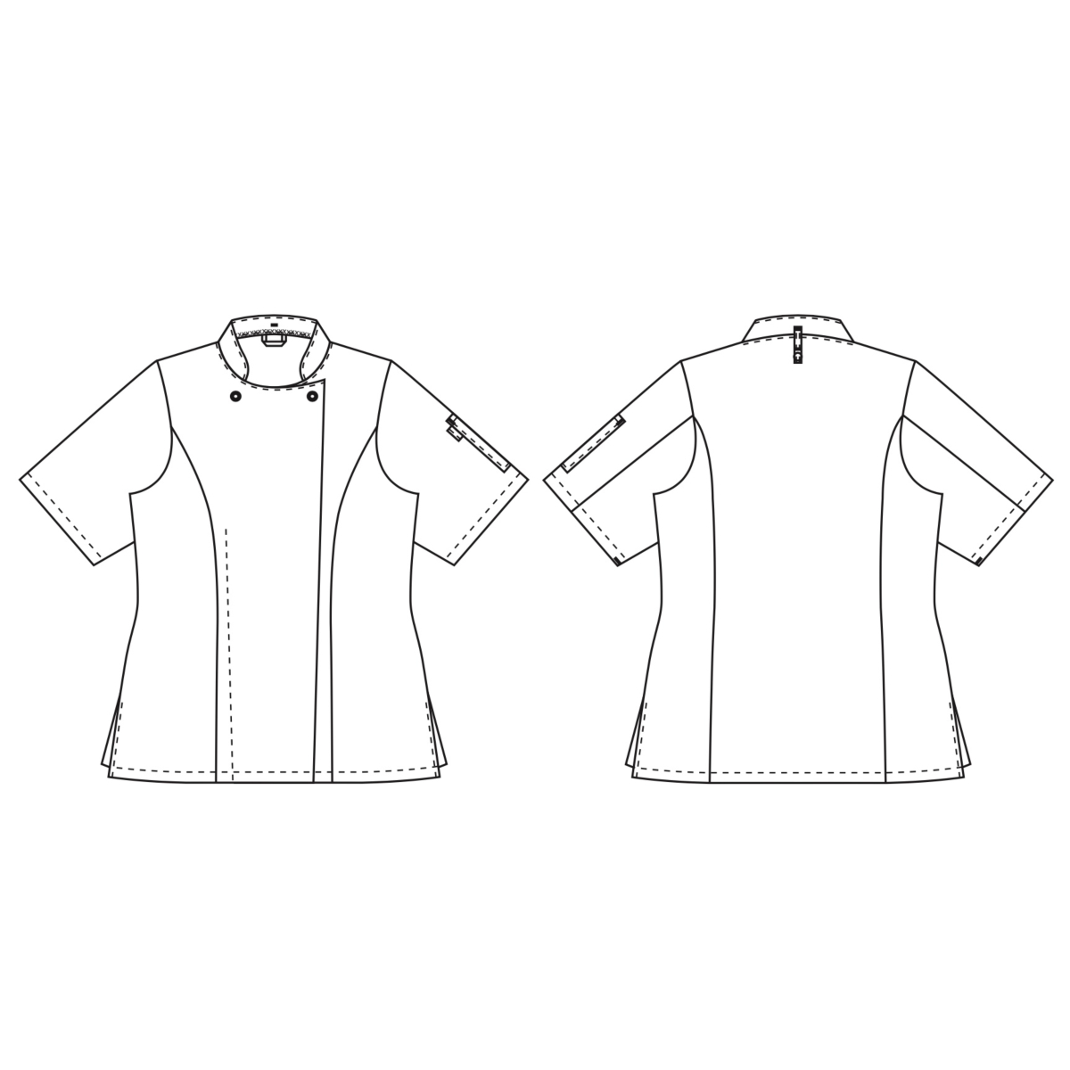 女式厨师夹克，品味