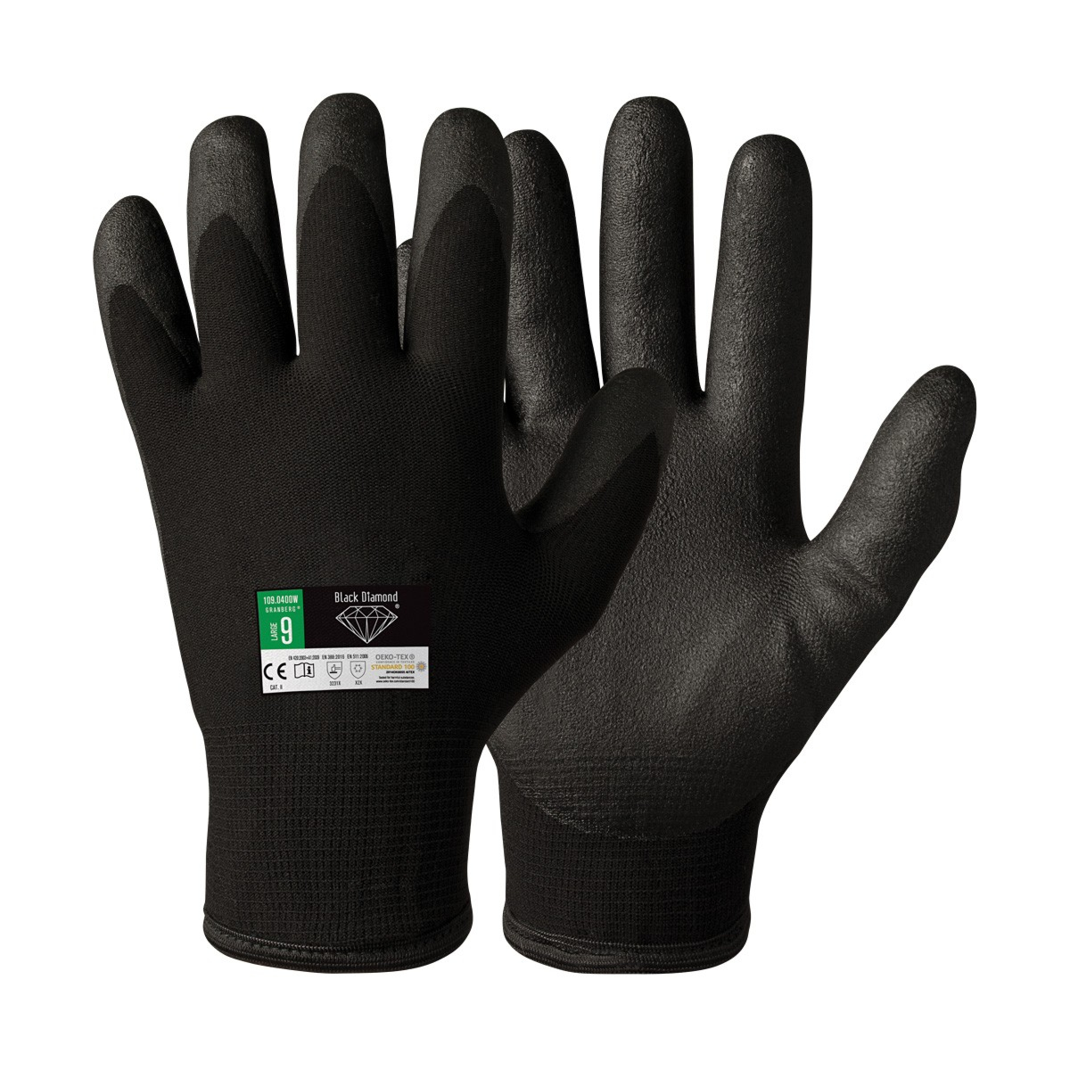 组装冬季手套 Black Diamond，经 Oeko-Tex® 100 认证，12 双