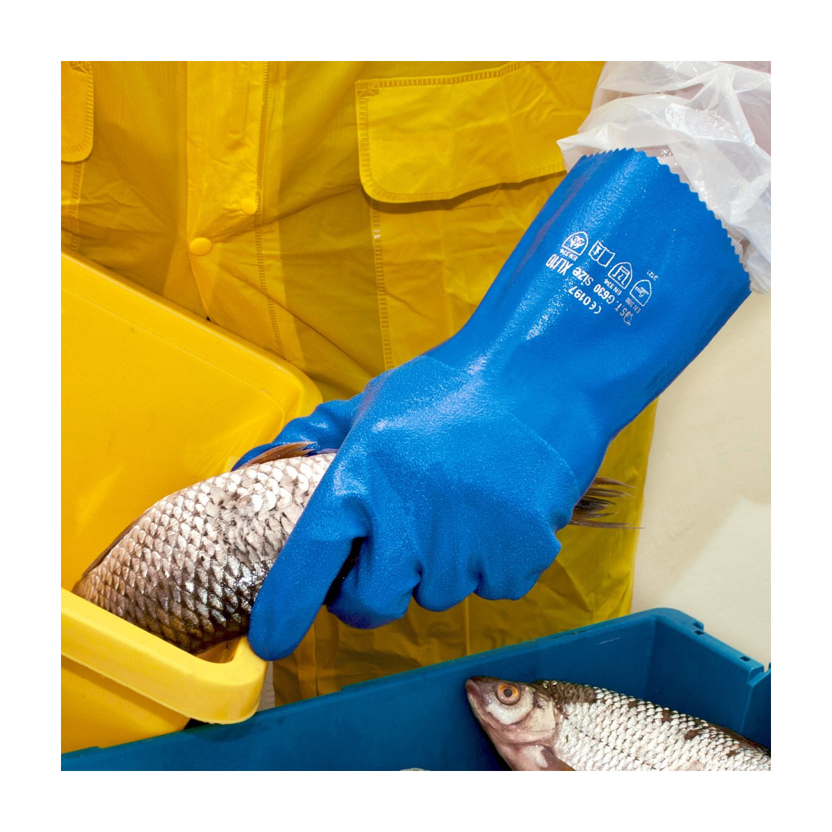 腈纶耐化学手套 Chemstar® 联锁内衬,5 双