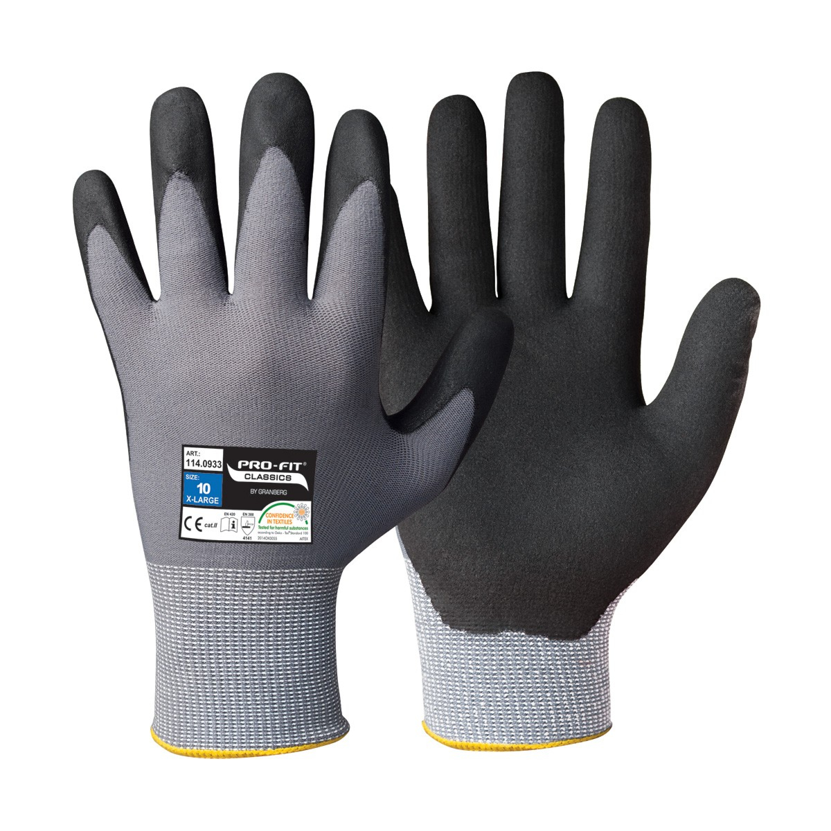 触摸屏兼容组装手套 Powerfit®，经 Oeko-Tex® 100 认证，12 双