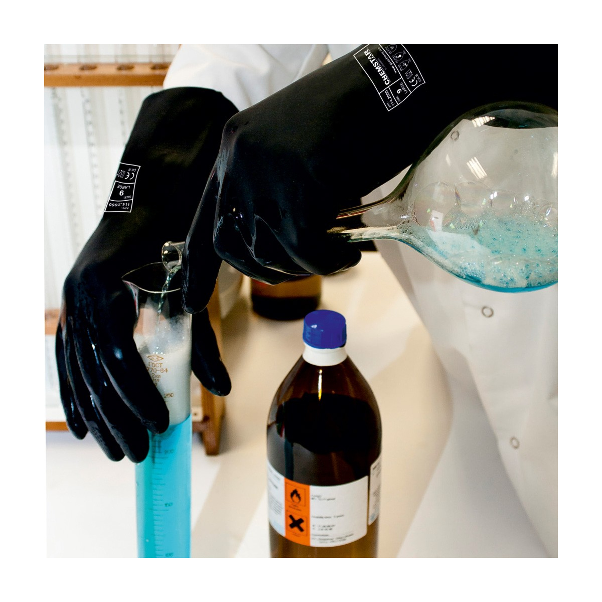 氯丁橡胶耐化学手套 Chemstar®，6 双