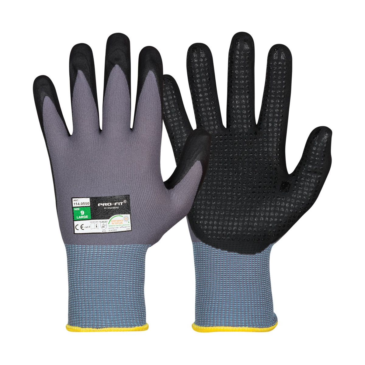 装配手套 Powerfit®，经 Oeko-Tex® 100 认证，12 双