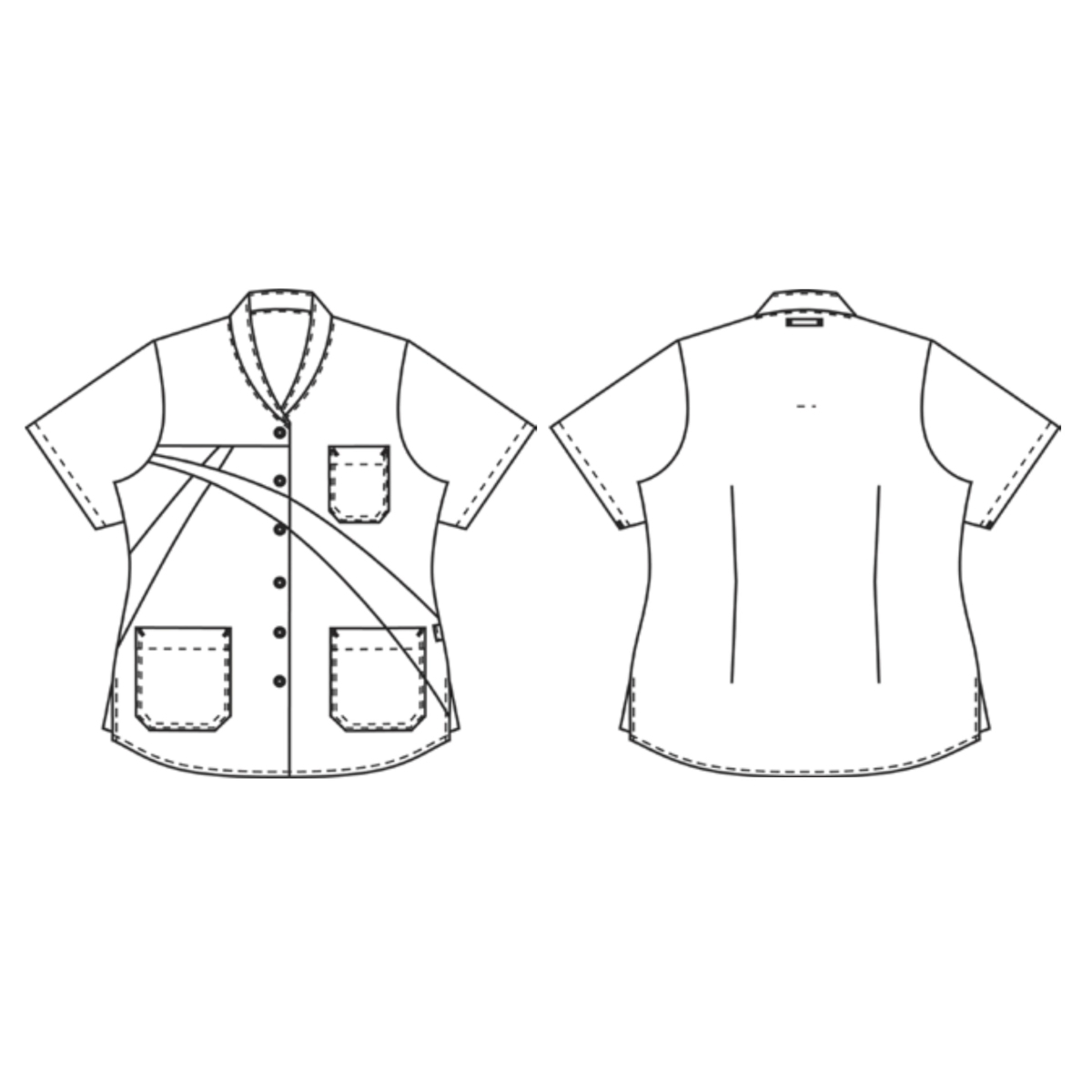 女式束腰外衣，内衬棉质，龙舌兰