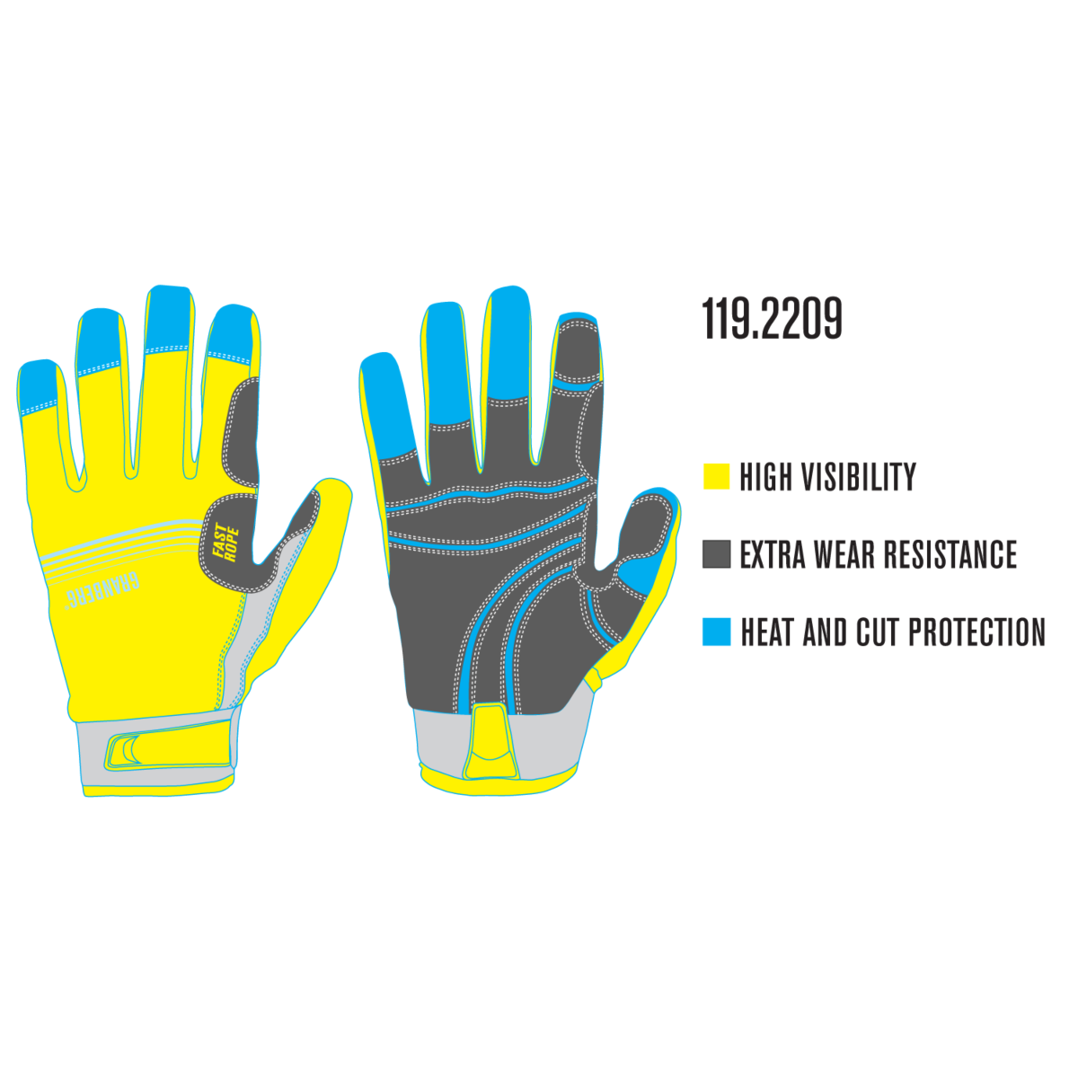 战术救援手套，6 双