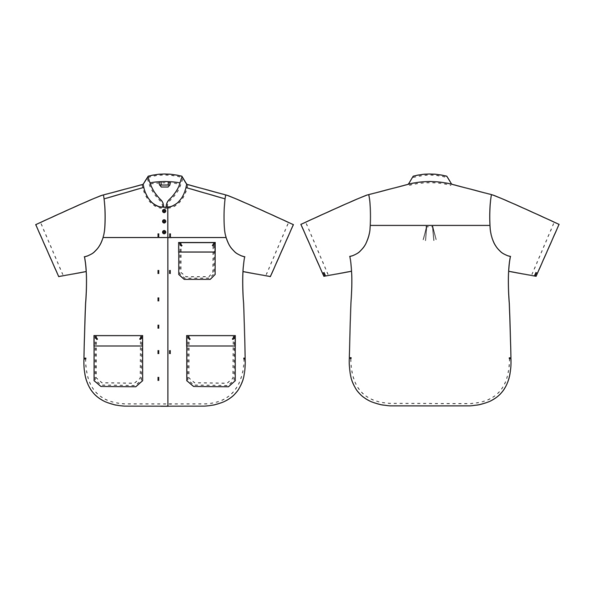 女士束腰外衣，云