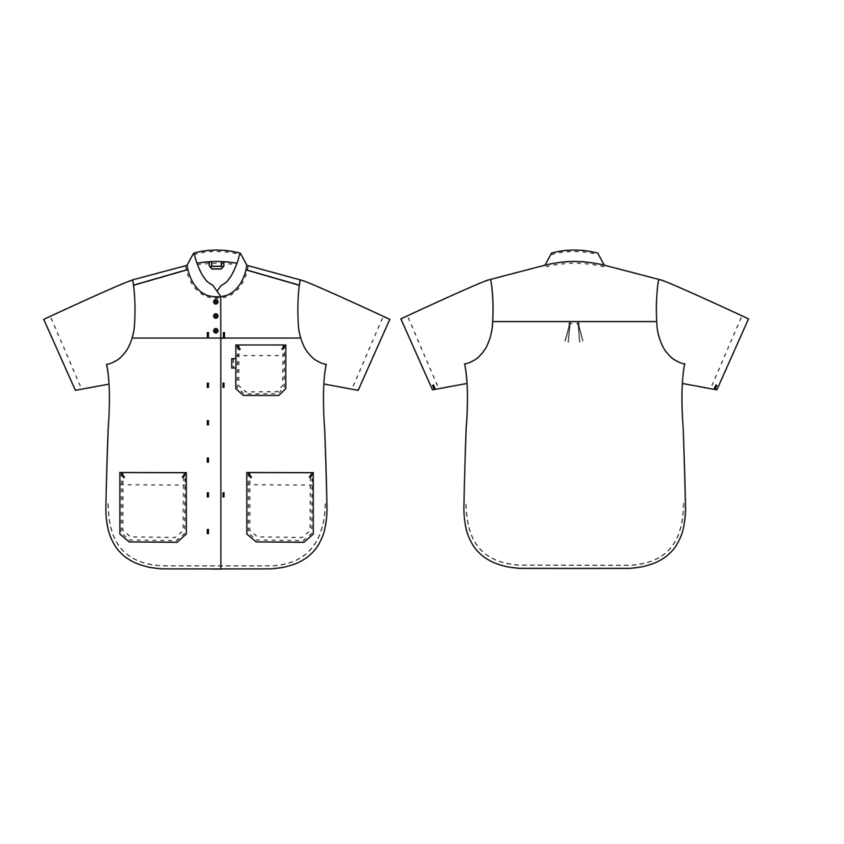 女士束腰外衣，云