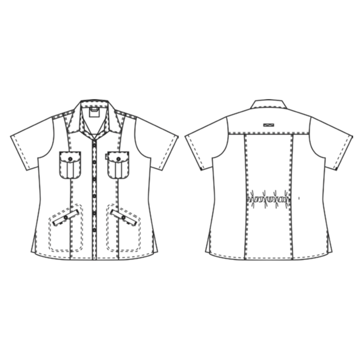 休闲女式上衣/衬衫，清新