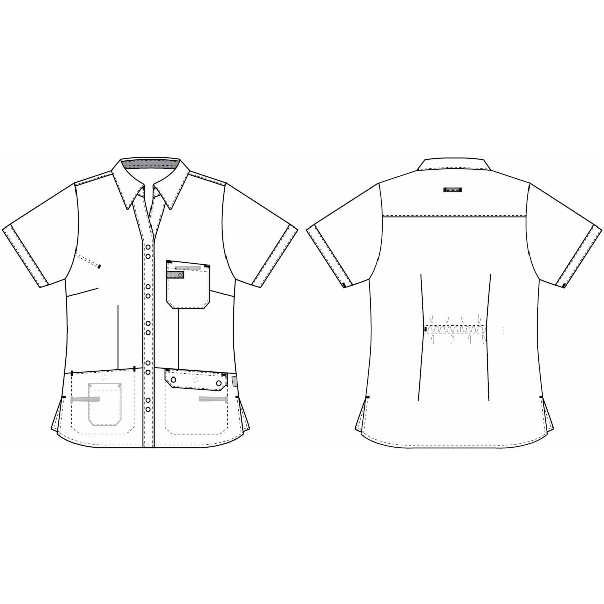 休闲女士束腰外衣/衬衫、野餐