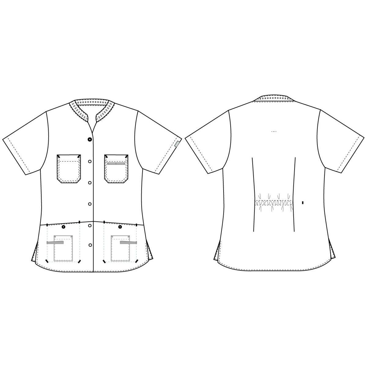 女式束腰外衣，自然