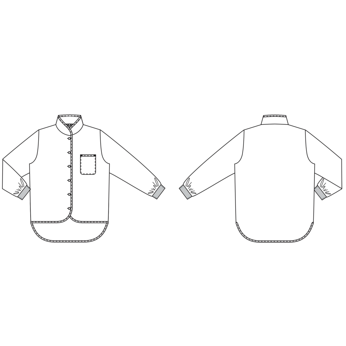 拉链开襟羊毛衫，3/4 袖，Move