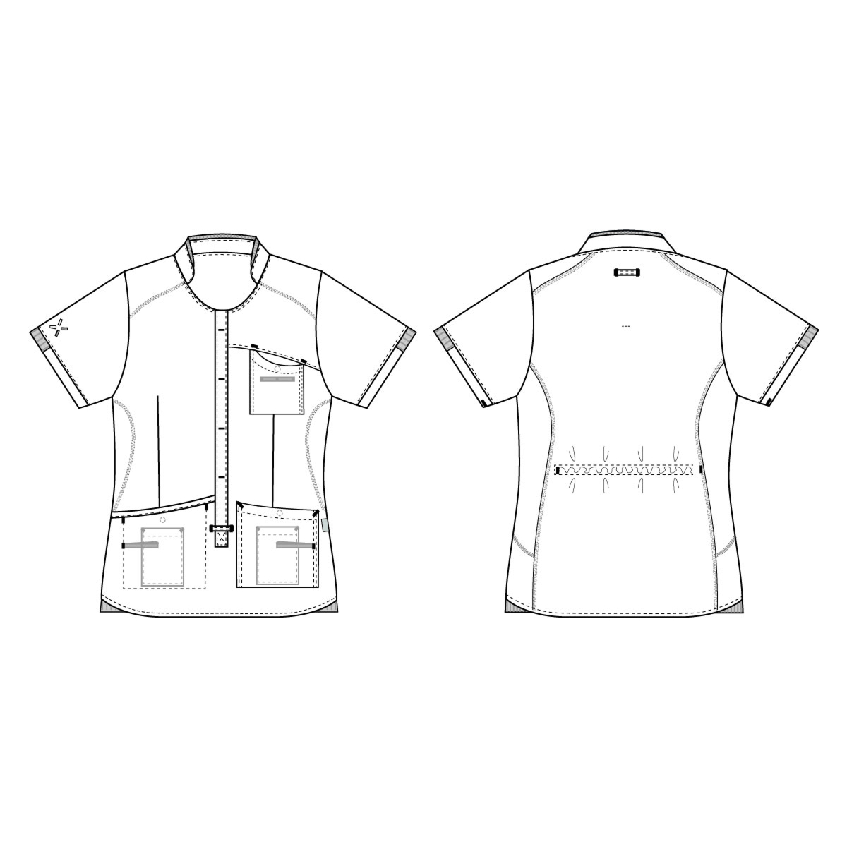 女式罩衫，运动型