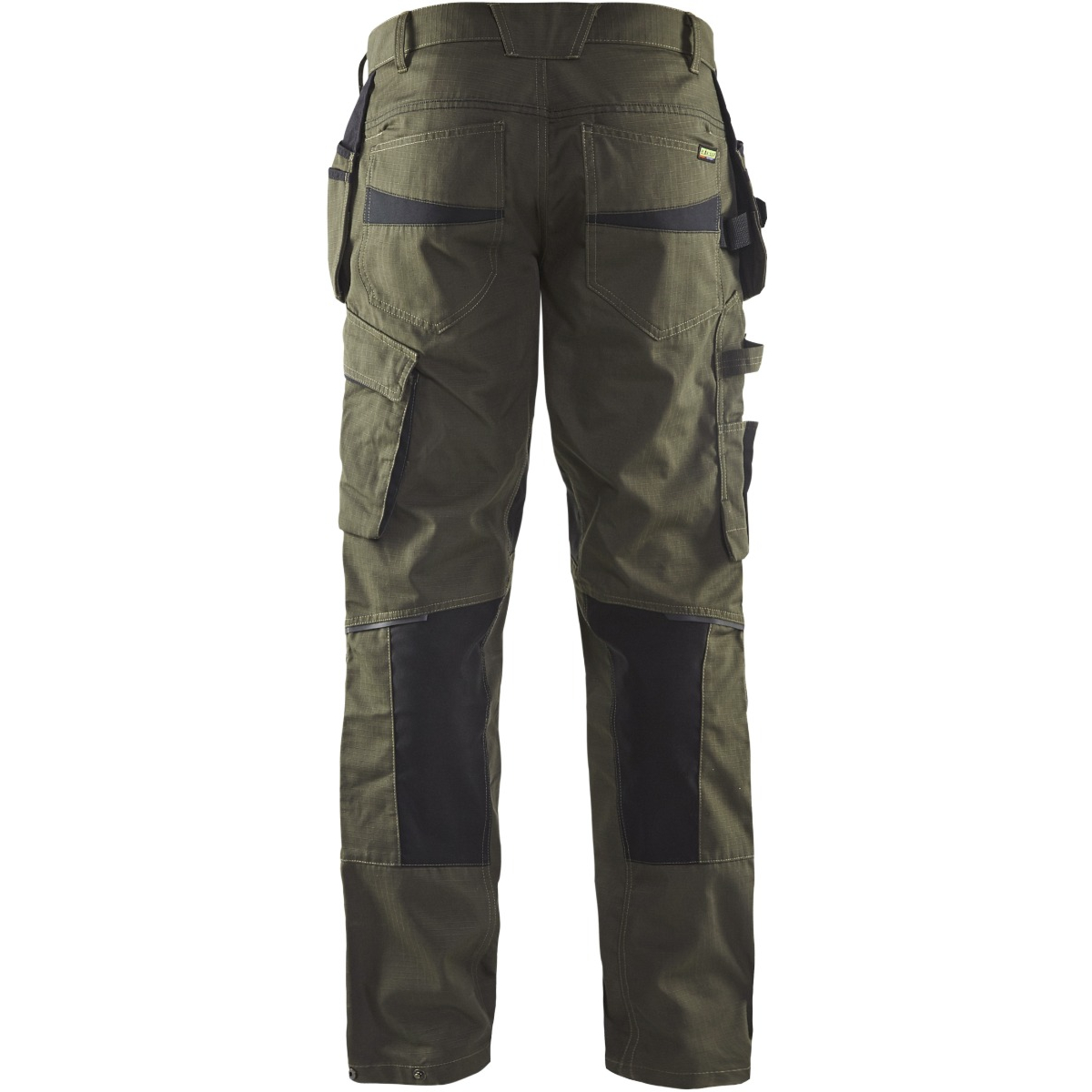 带弹力钉口袋的服务裤