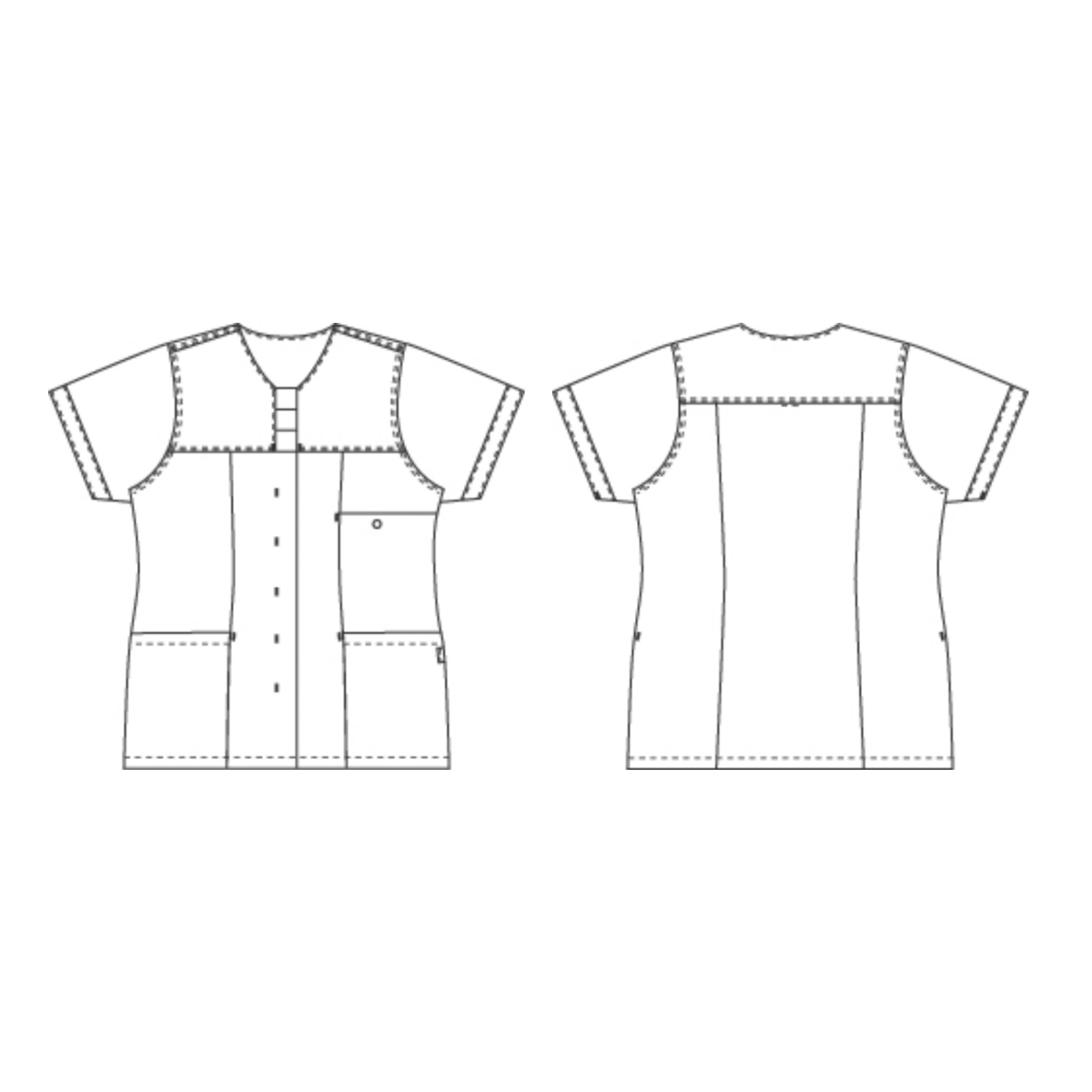 女式束腰外衣，拼贴画