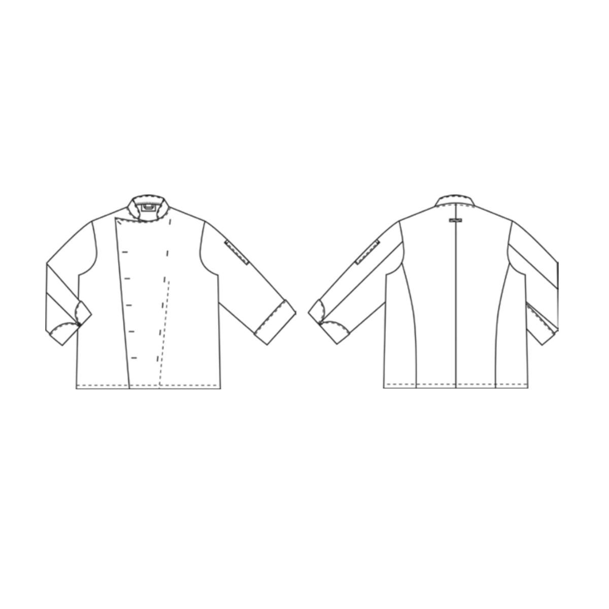 男女通用的厨师夹克，Delight