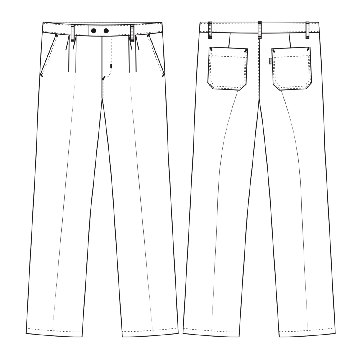 经典男士 经典男士褶皱长裤，Club-Classic