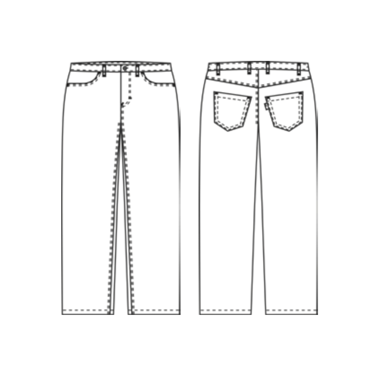 牛仔裤搭配长裤，Club-Classic