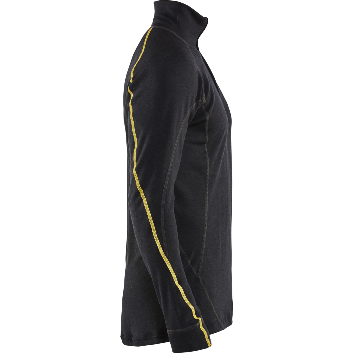 4796 阻燃内衣上衣，半拉链设计，68% 美利奴羊毛