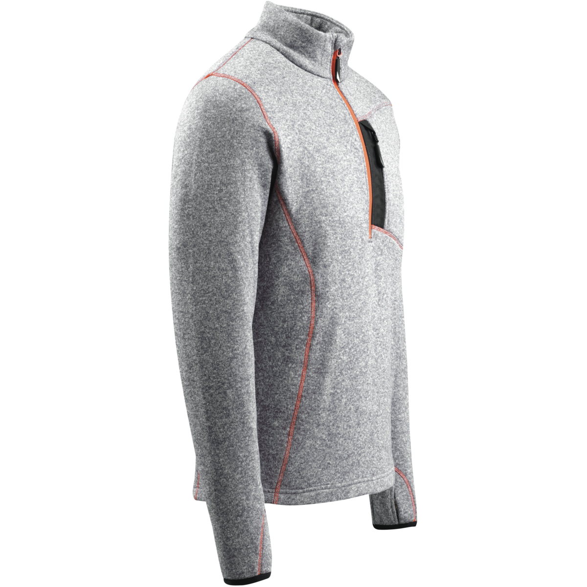 半拉链针织套衫