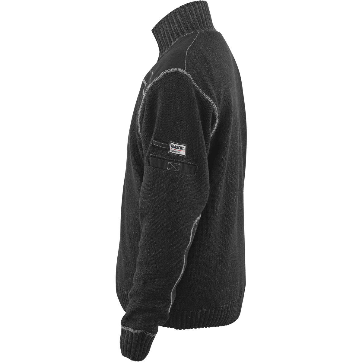 半拉链针织套衫