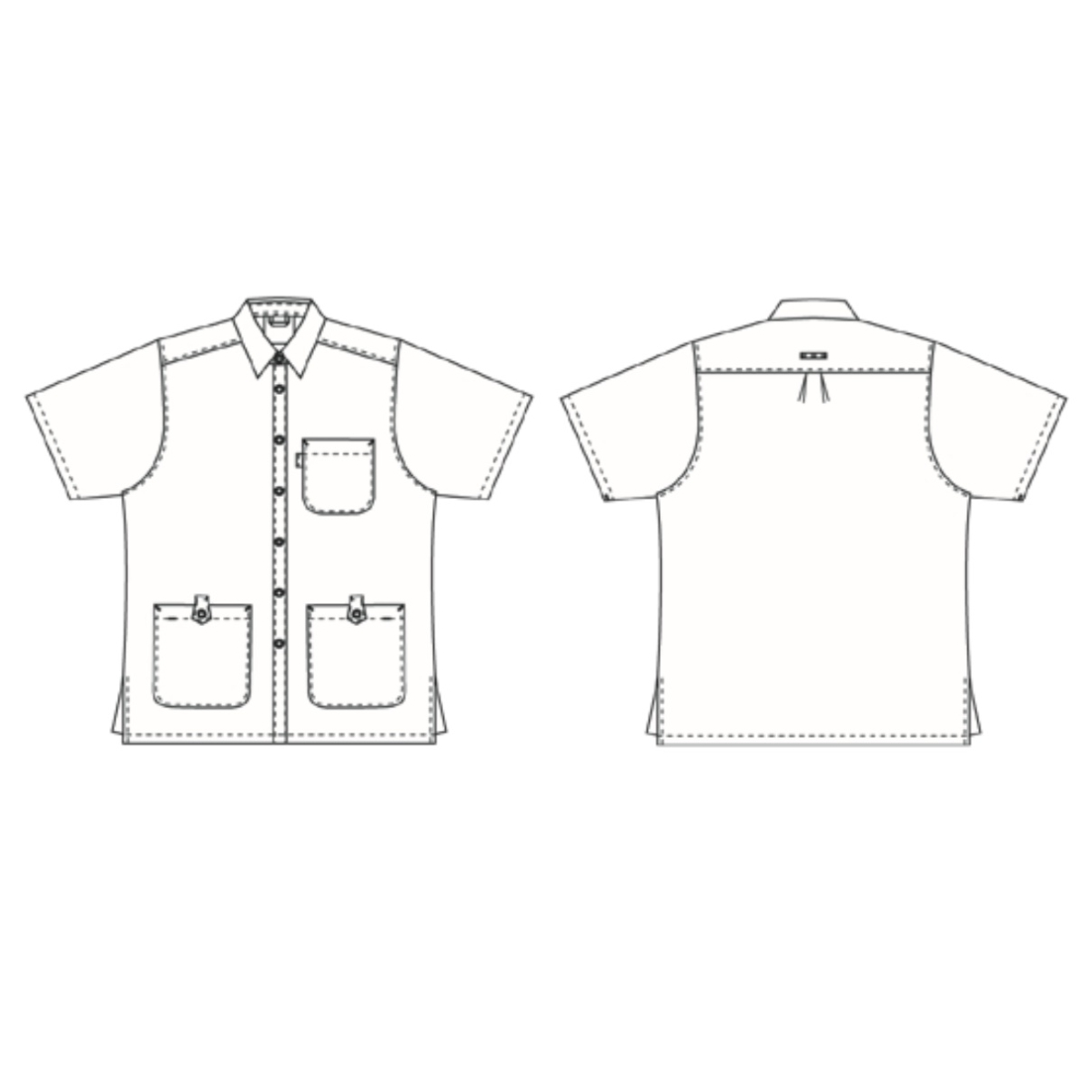 男女通用的束腰外衣/衬衫，Joy