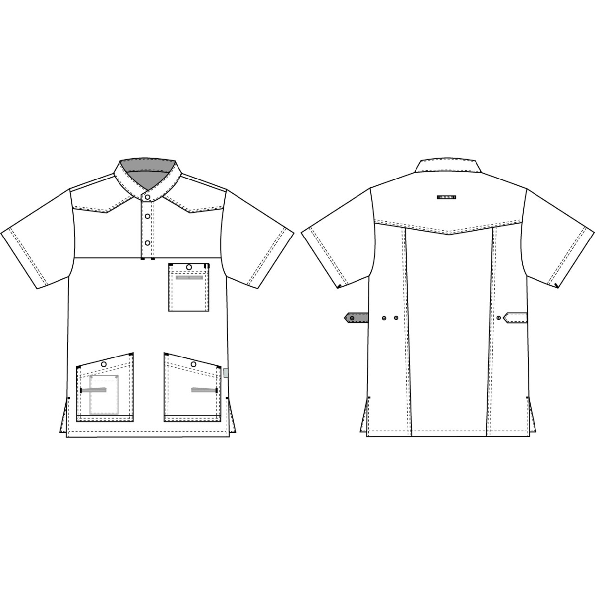 男女通用罩衫，Flair