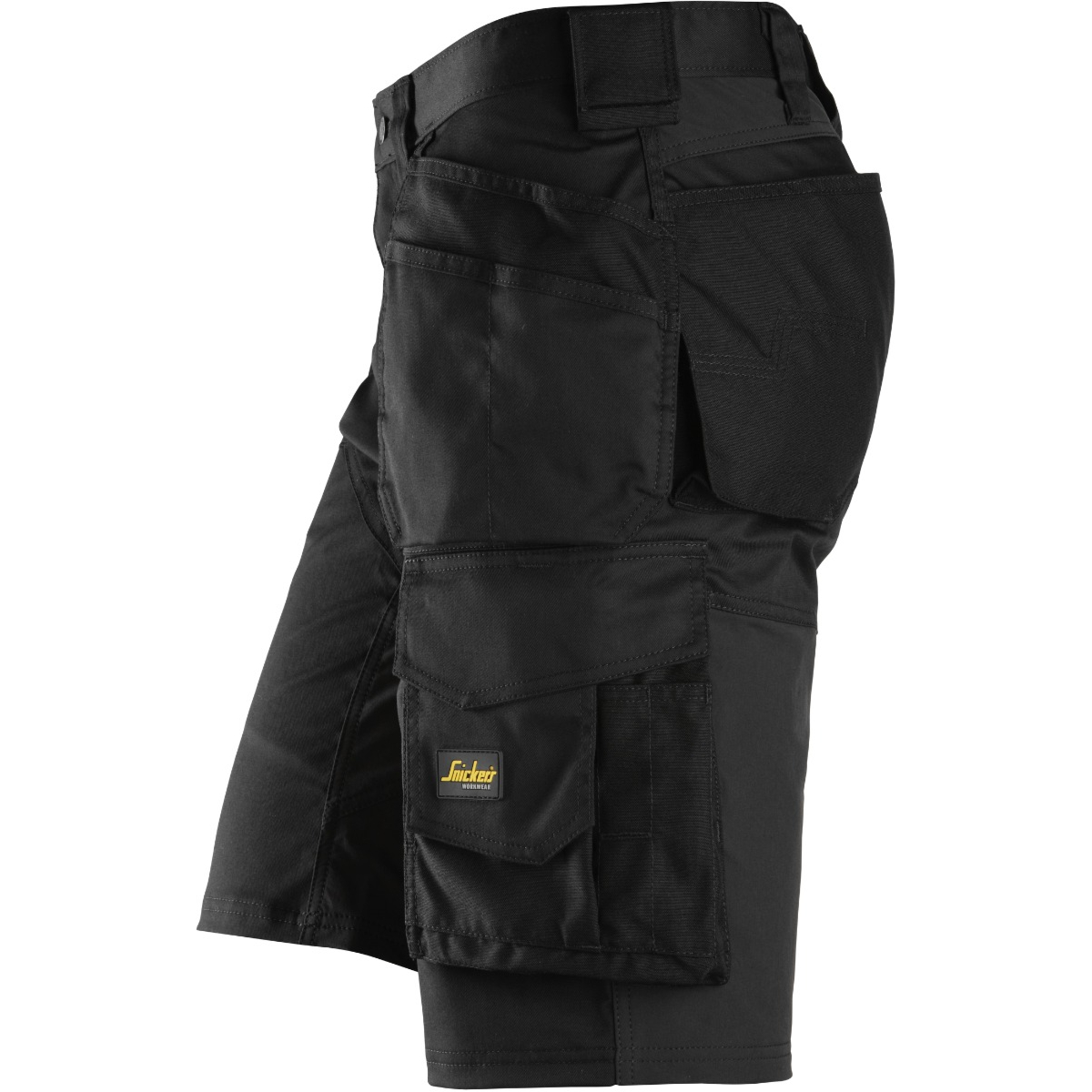 弹性宽松工作短裤枪套口袋