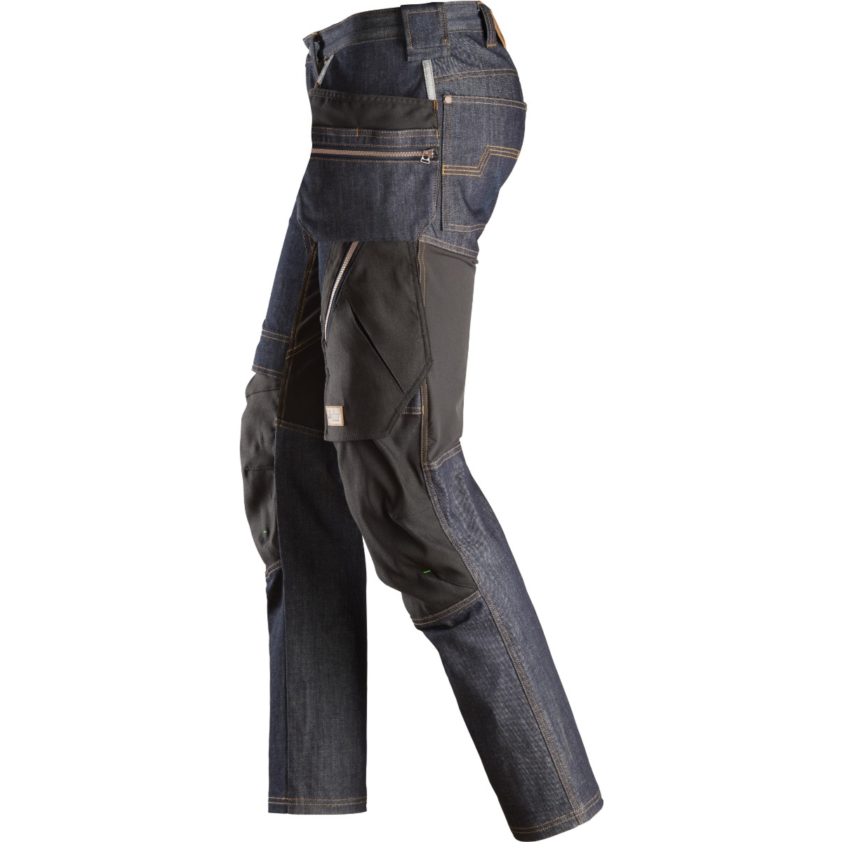 牛仔工作裤+枪套口袋