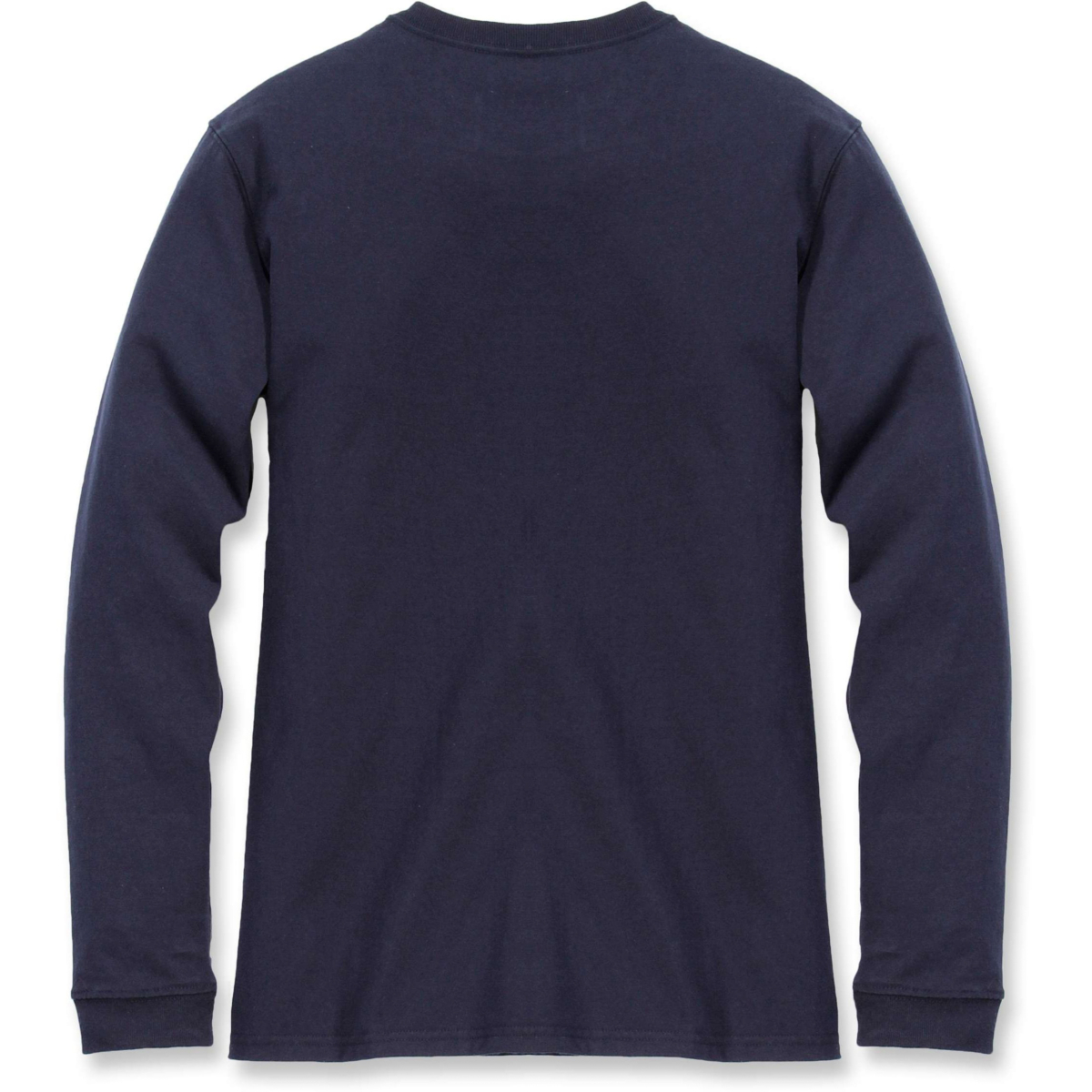 宽松厚重长袖口袋 T 恤