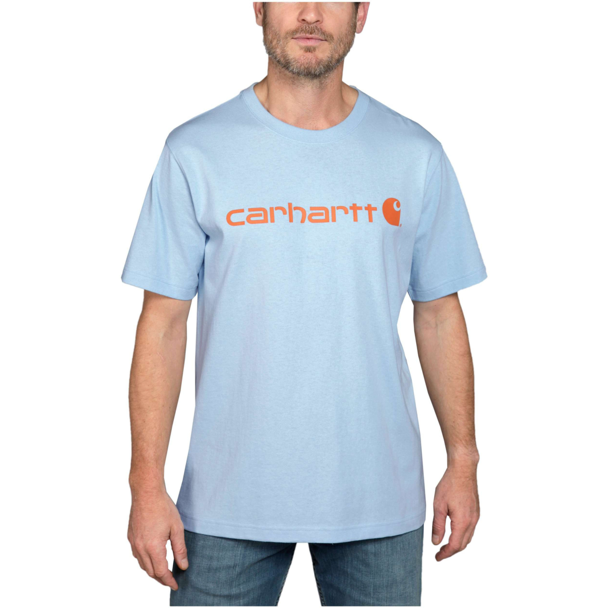 宽松版型重磅短袖徽标图案 T 恤