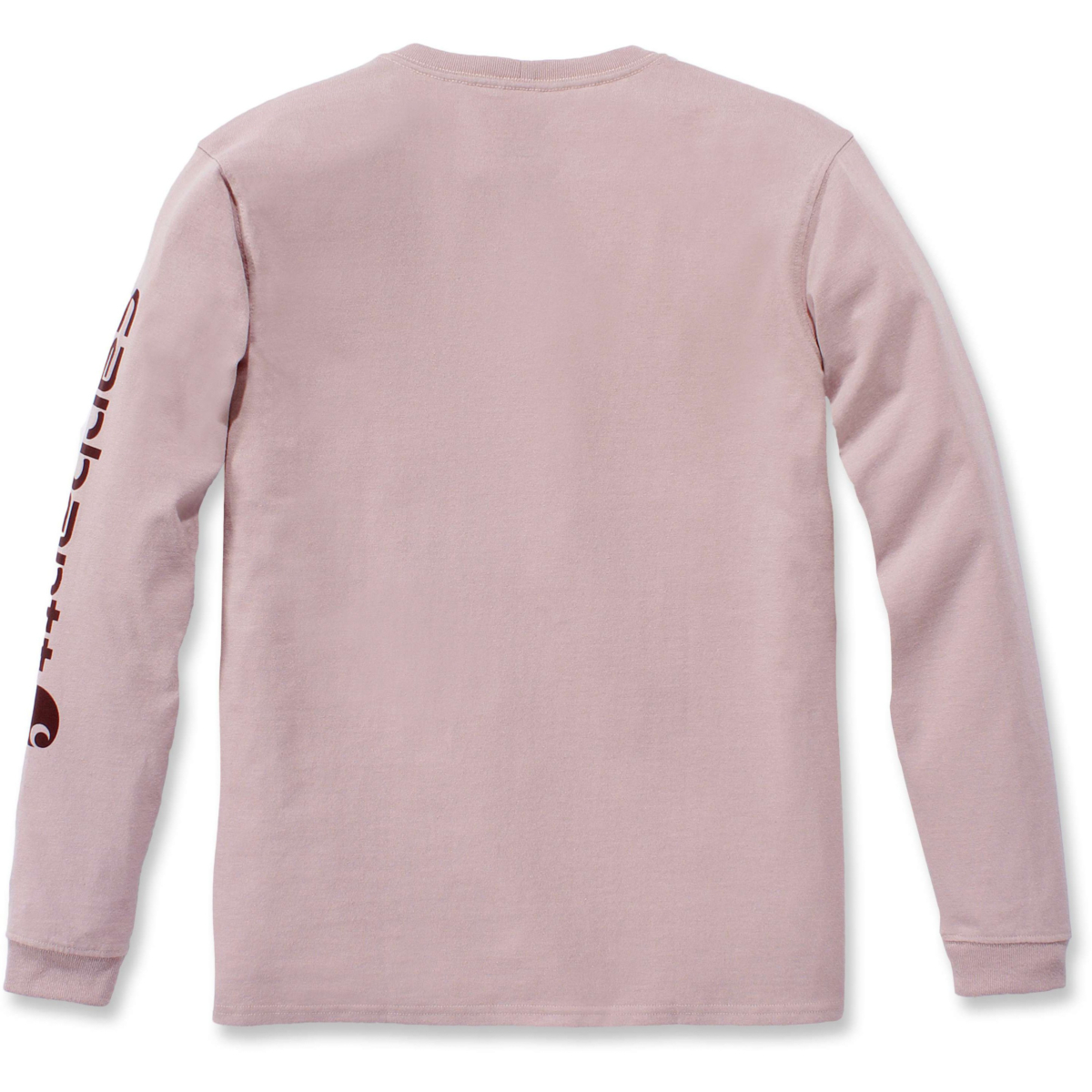 宽松厚重长袖徽标袖图案 T 恤