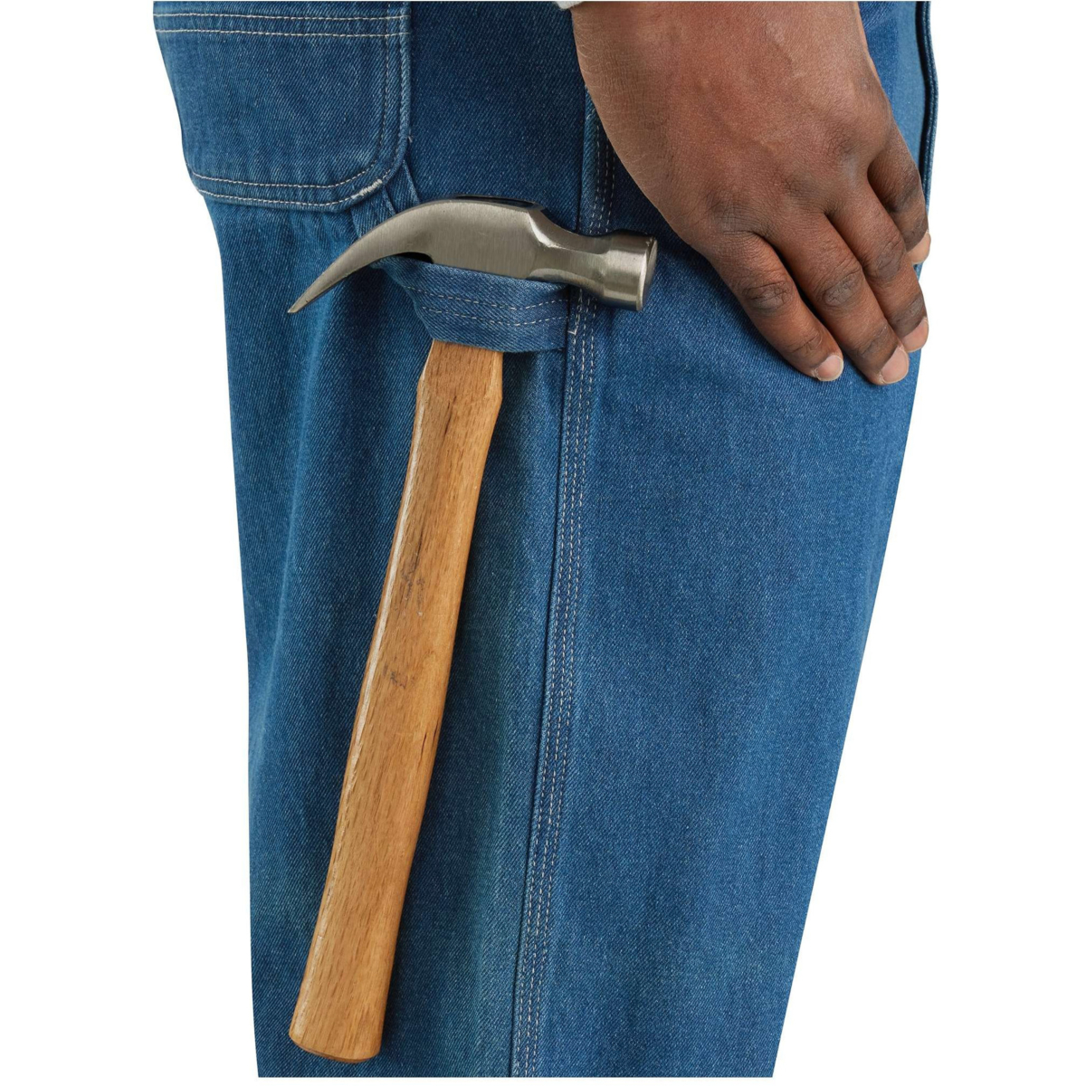 宽松牛仔背带裤