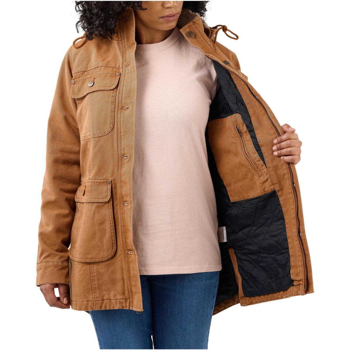 宽松风化鸭舌大衣