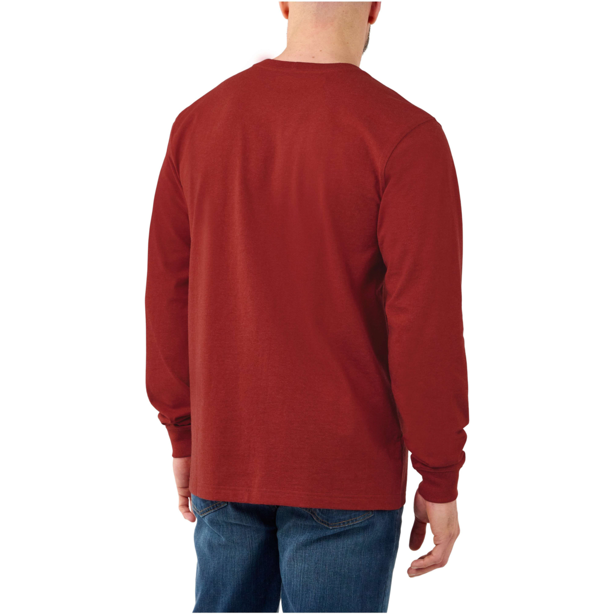 宽松版型重磅长袖徽标袖图案 T 恤