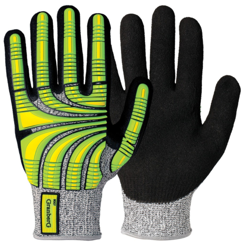 耐切割冲击 Hi-Viz™ 防护手套，6 双