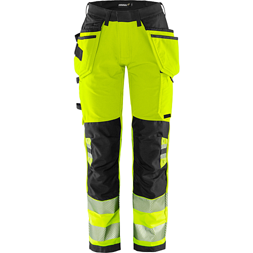 高能见度绿色工匠弹力长裤 女士 2 级 2664 GSTP