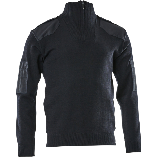 半拉链针织套衫