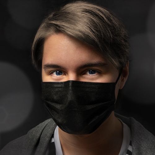 黑色医用口罩,50 片装