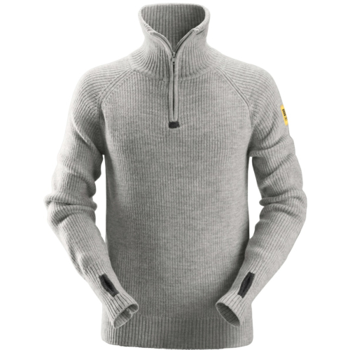 ½ 拉链羊毛毛衣