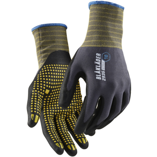 丁腈浸胶工作手套，带点状抓握，12 双