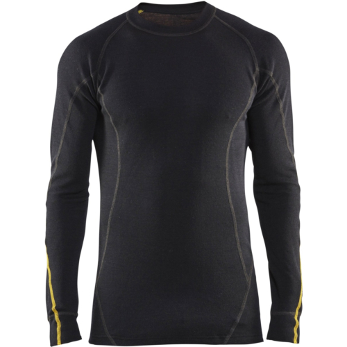 阻燃内衣上衣，78% 美利奴羊毛